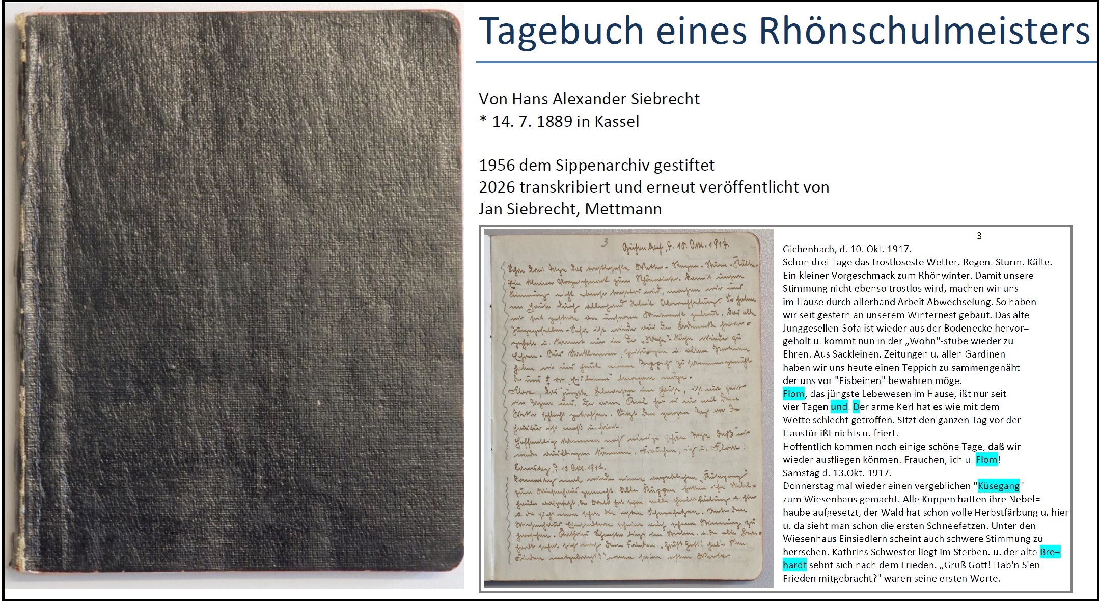 Tagebuch eines Rhoenschulmeisters